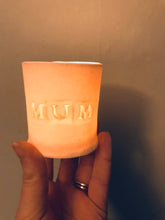 Load image into Gallery viewer, Handmade Porcelain Tea Light Candle Holder. For Mum. Remembrance/ Celebration Gift
