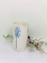 Load image into Gallery viewer, Handmade Bud Vase For Flowers. Blue White Design.
