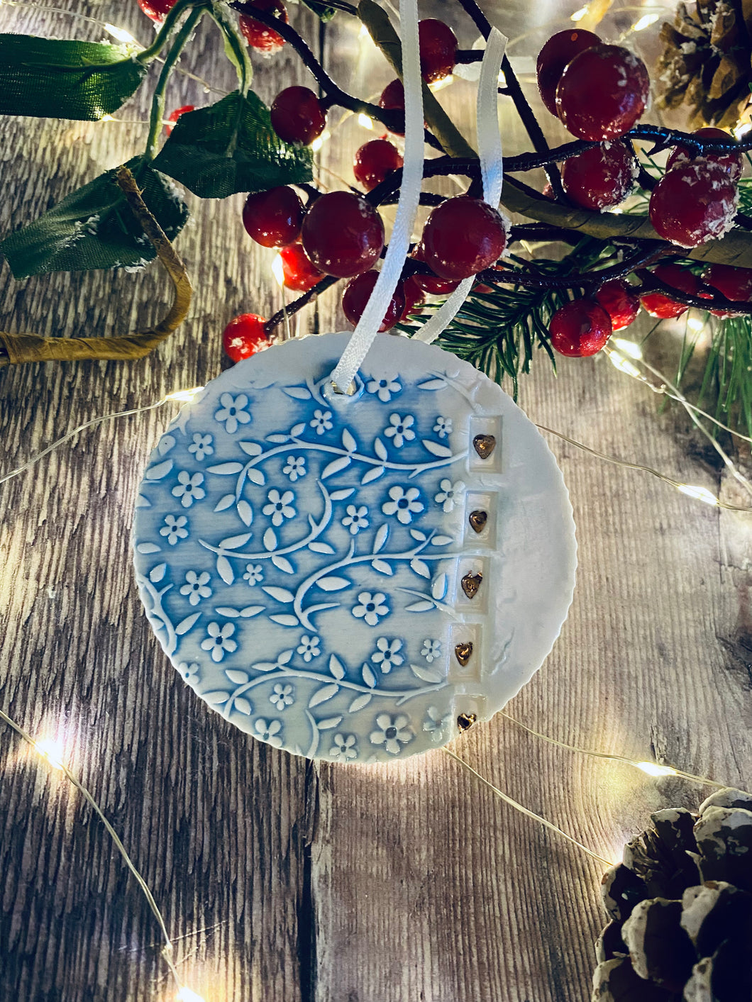 Ceramic Christmas Decoration. Handmade